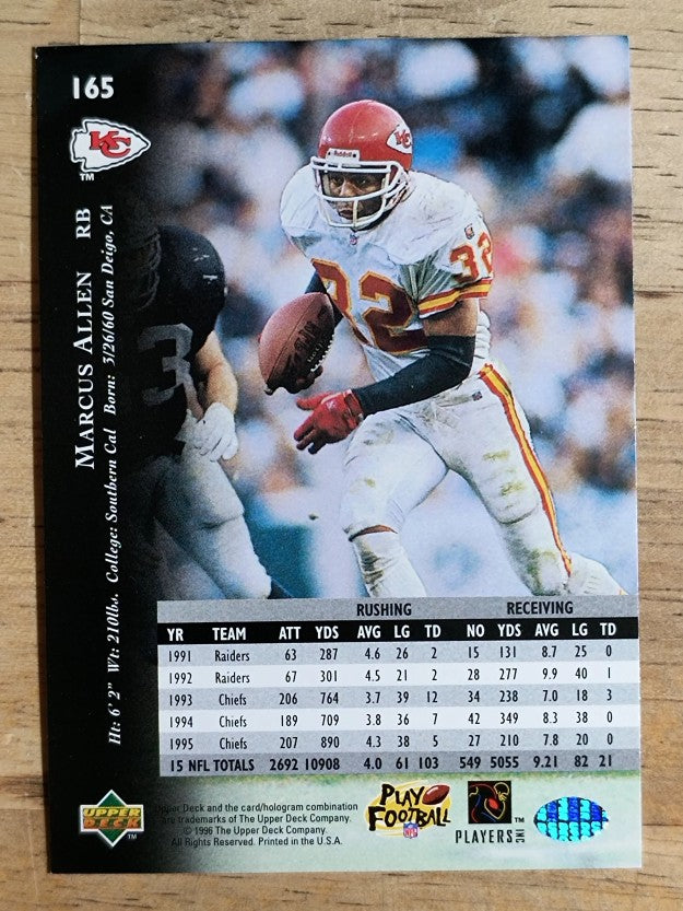 1996 Upper Deck Silver #165 Marcus Allen