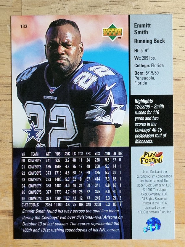 1997 Upper Deck #133 Emmitt Smith