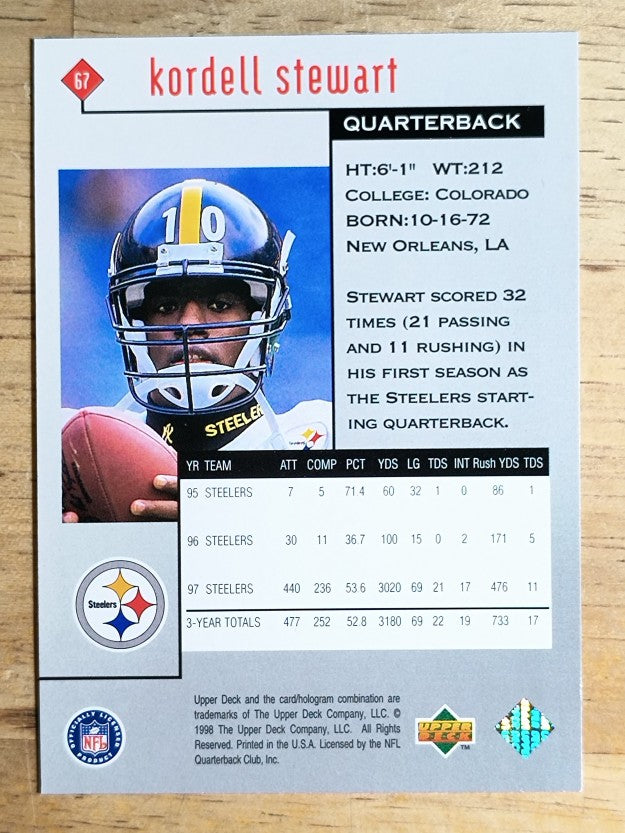 1998 Black Diamond Rookies #67 Kordell Stewart