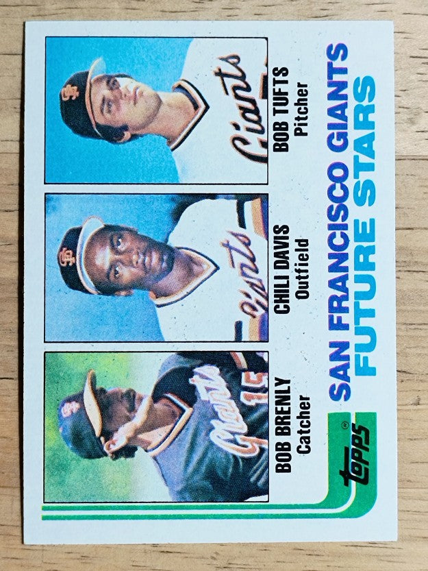 1982 Topps #171 Bob Brenly RC/Chili Davis RC/Bob Tufts RC