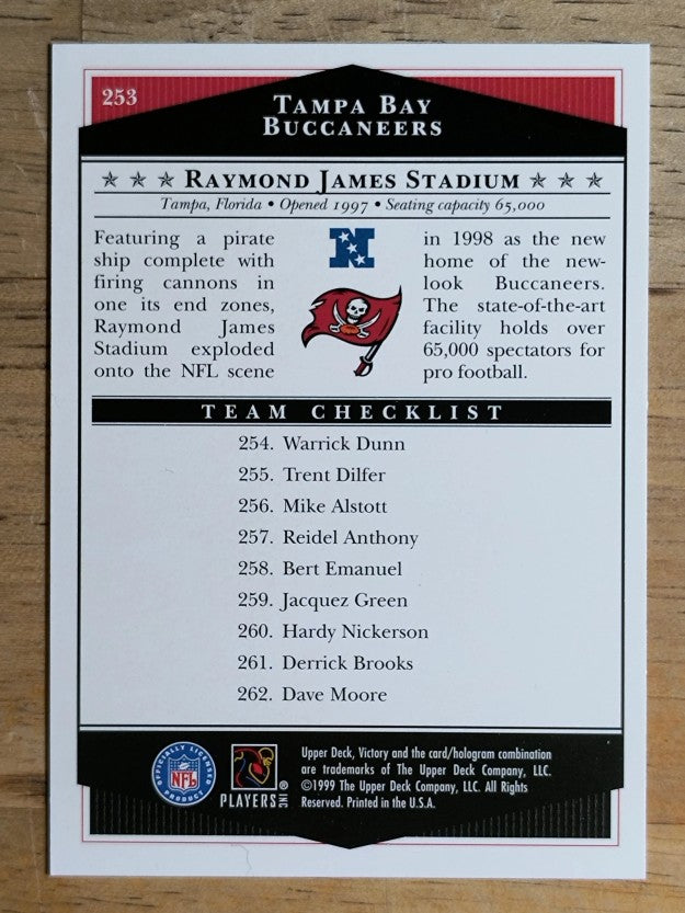 1999 Upper Deck Victory #253 Tampa Bay Buccaneers CL