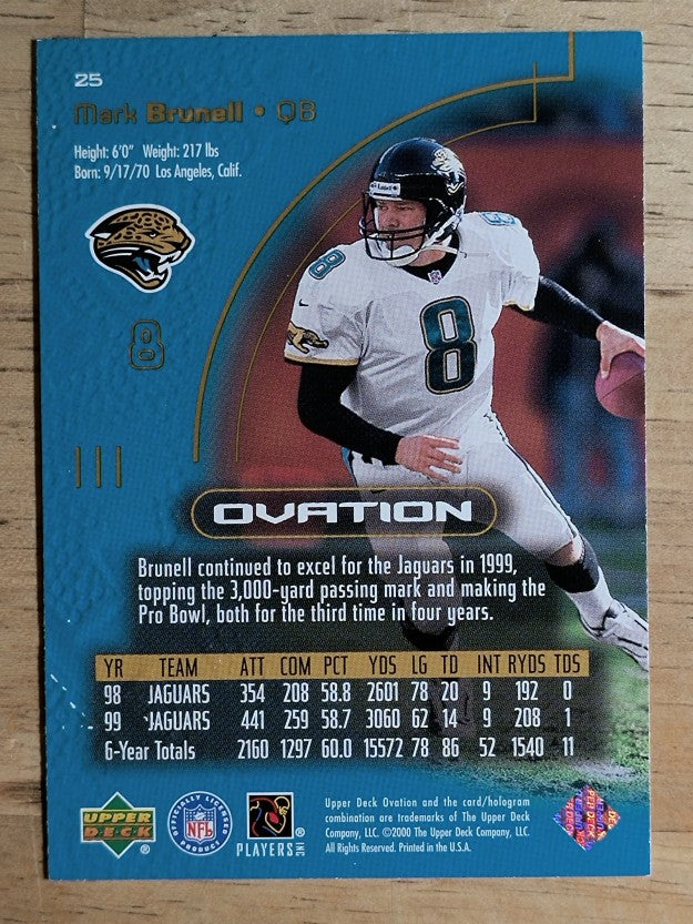 2000 Upper Deck Ovation #25 Mark Brunell