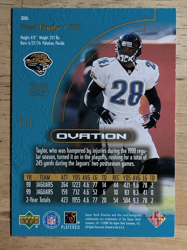 2000 Upper Deck Ovation #26 Fred Taylor