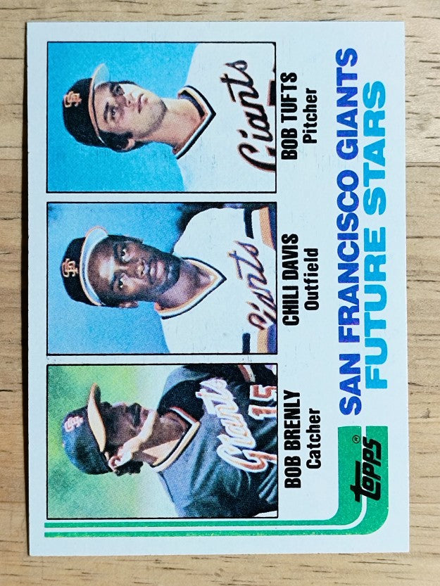 1982 Topps #171 Bob Brenly RC/Chili Davis RC/Bob Tufts RC