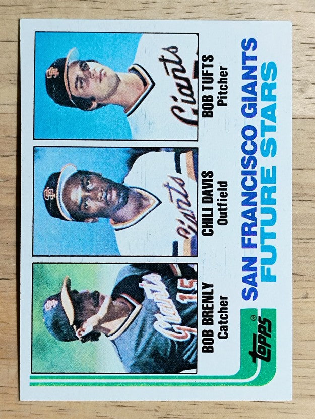 1982 Topps #171 Bob Brenly RC/Chili Davis RC/Bob Tufts RC