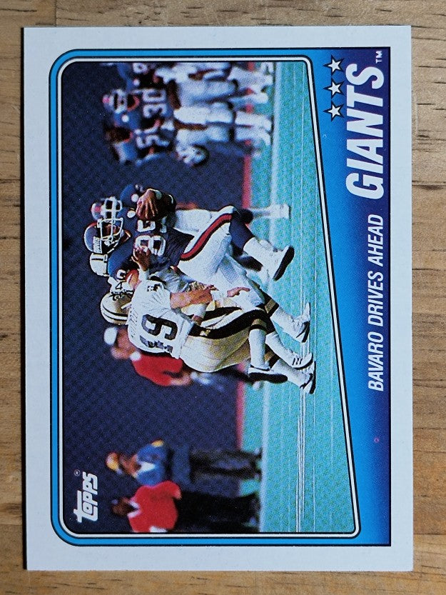 1988 Topps #271 Giants TL/(Mark Bavaro Drives Ahead)