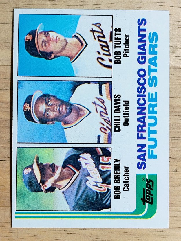 1982 Topps #171 Bob Brenly RC/Chili Davis RC/Bob Tufts RC