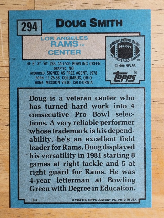 1988 Topps #294 Doug Smith