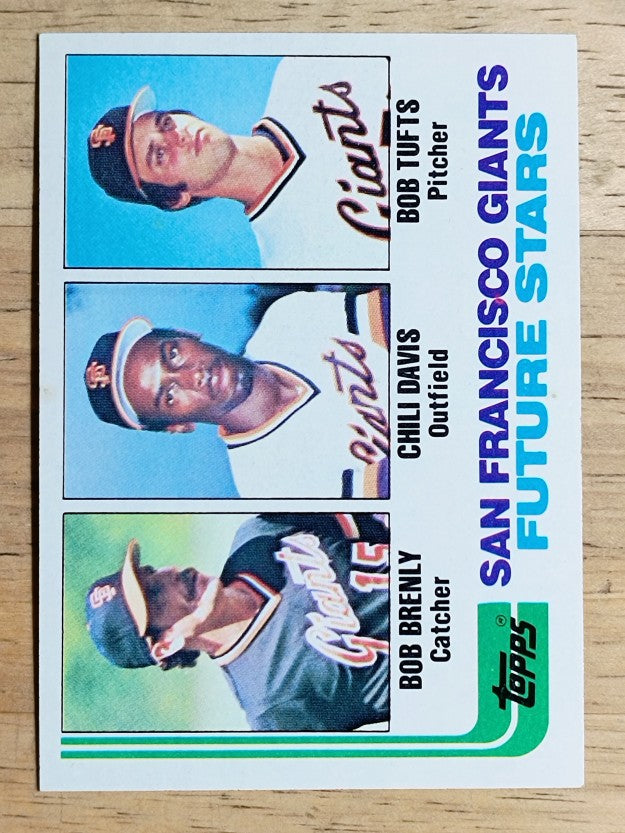 1982 Topps #171 Bob Brenly RC/Chili Davis RC/Bob Tufts RC