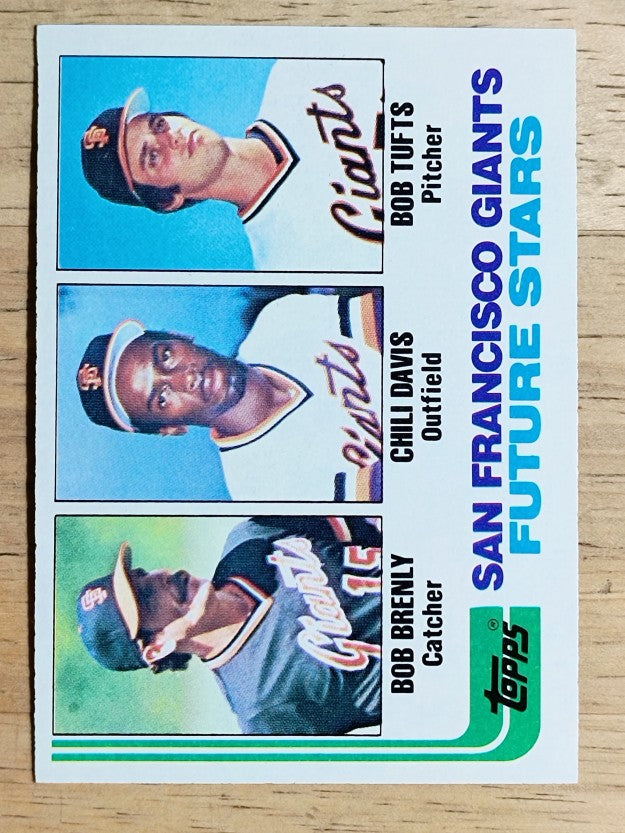 1982 Topps #171 Bob Brenly RC/Chili Davis RC/Bob Tufts RC