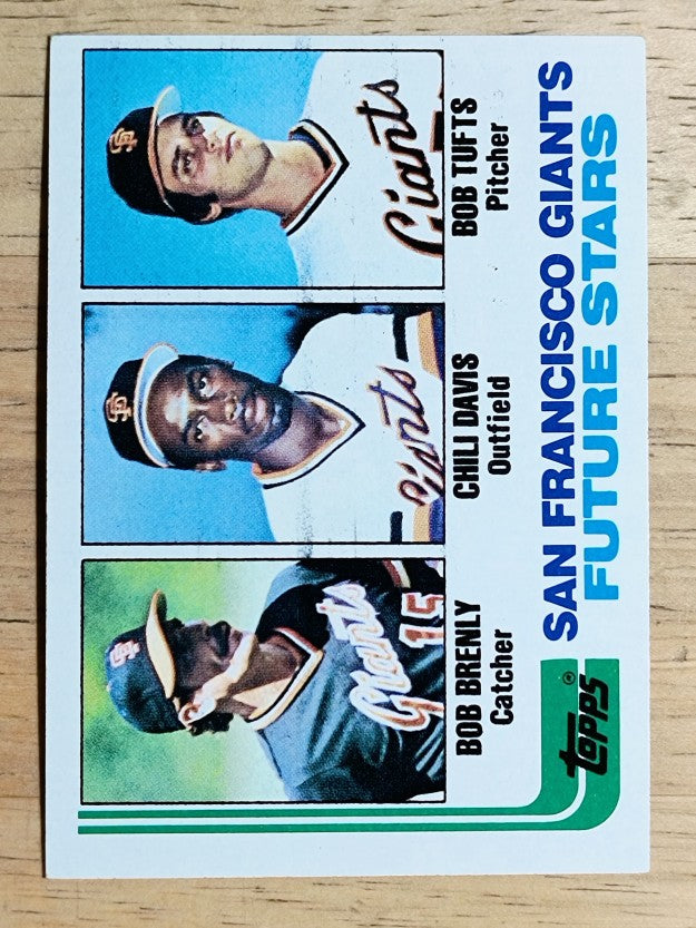 1982 Topps #171 Bob Brenly RC/Chili Davis RC/Bob Tufts RC