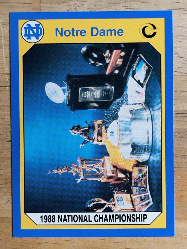 1990 Notre Dame 200 #25 1988 National Champs