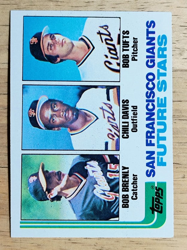 1982 Topps #171 Bob Brenly RC/Chili Davis RC/Bob Tufts RC