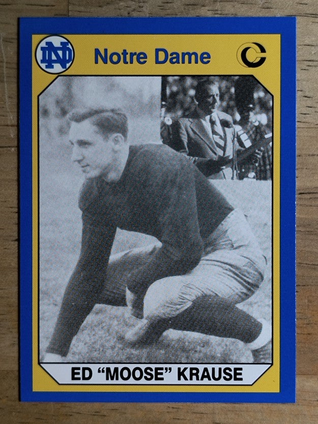 1990 Notre Dame 200 #105 Moose Krause