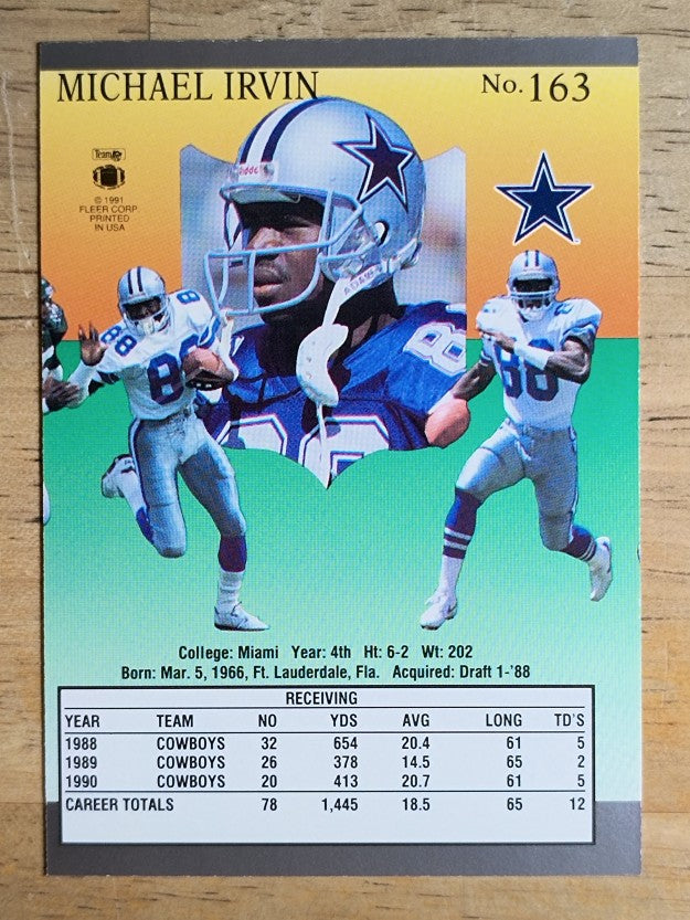 1991 Ultra #163 Michael Irvin