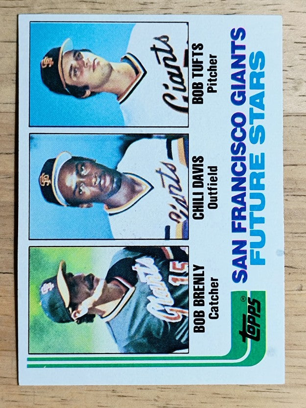 1982 Topps #171 Bob Brenly RC/Chili Davis RC/Bob Tufts RC