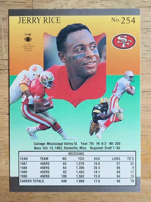 1991 Ultra #254 Jerry Rice