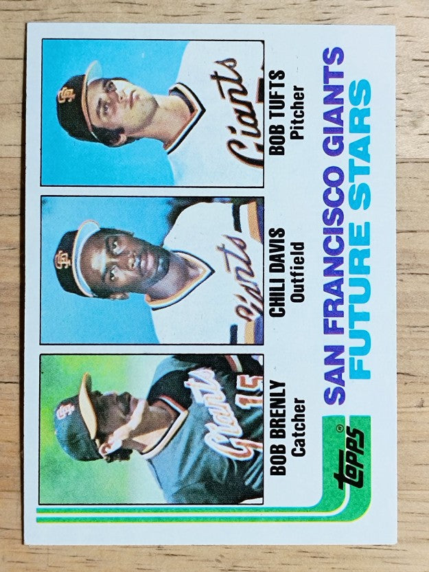 1982 Topps #171 Bob Brenly RC/Chili Davis RC/Bob Tufts RC