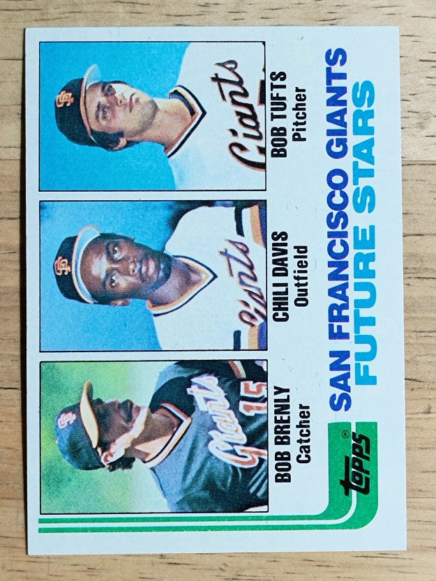 1982 Topps #171 Bob Brenly RC/Chili Davis RC/Bob Tufts RC