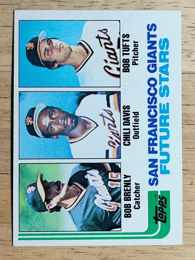 1982 Topps #171 Bob Brenly RC/Chili Davis RC/Bob Tufts RC