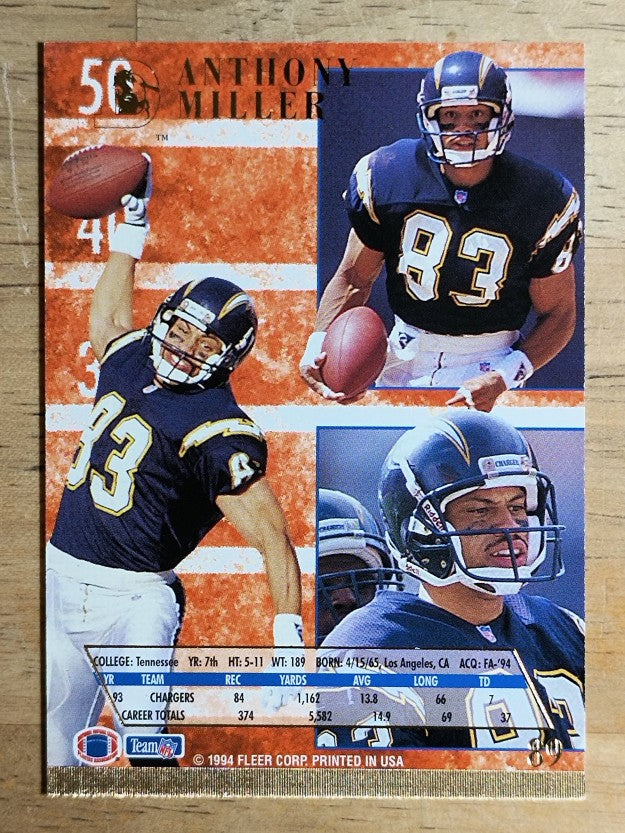 1994 Ultra #89 Anthony Miller