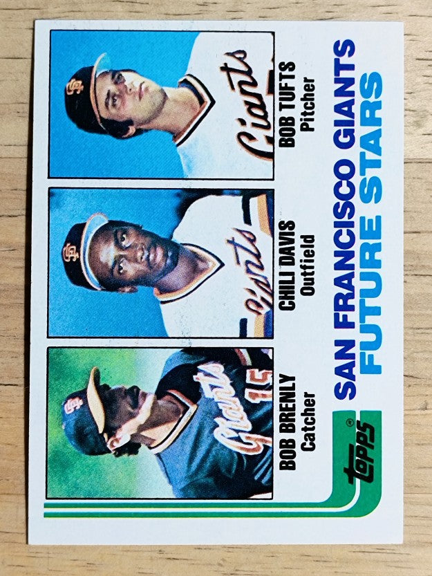 1982 Topps #171 Bob Brenly RC/Chili Davis RC/Bob Tufts RC