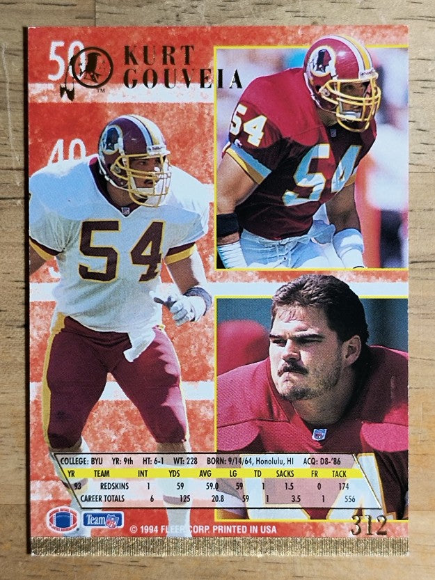 1994 Ultra #312 Kurt Gouveia