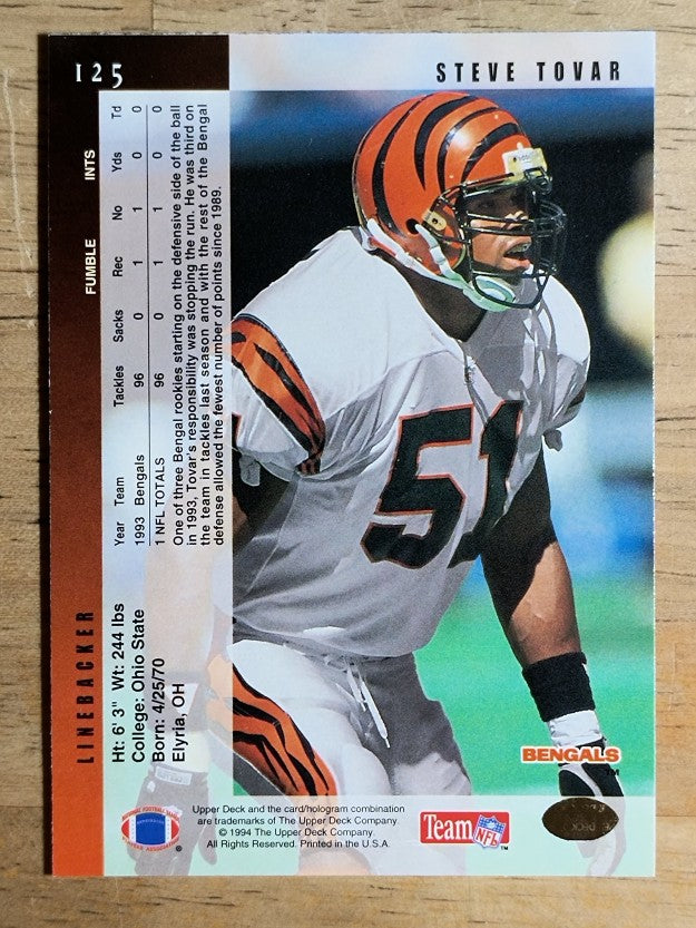 1994 Upper Deck #125 Steve Tovar