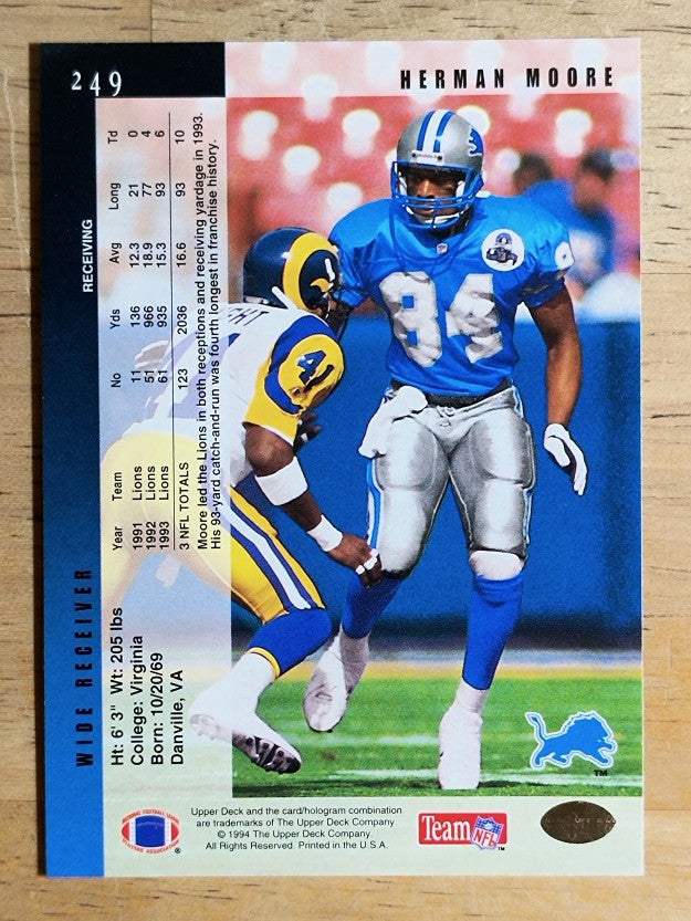 1994 Upper Deck #249 Herman Moore