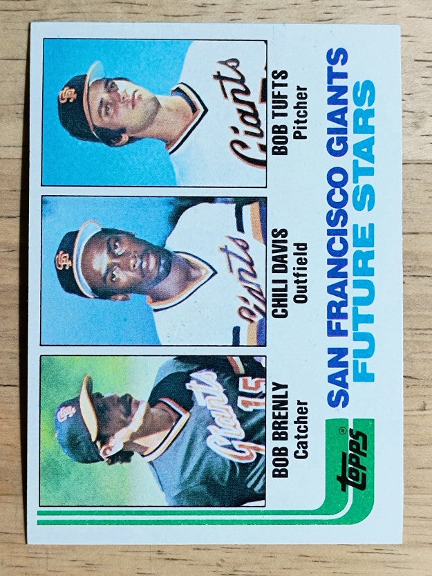 1982 Topps #171 Bob Brenly RC/Chili Davis RC/Bob Tufts RC