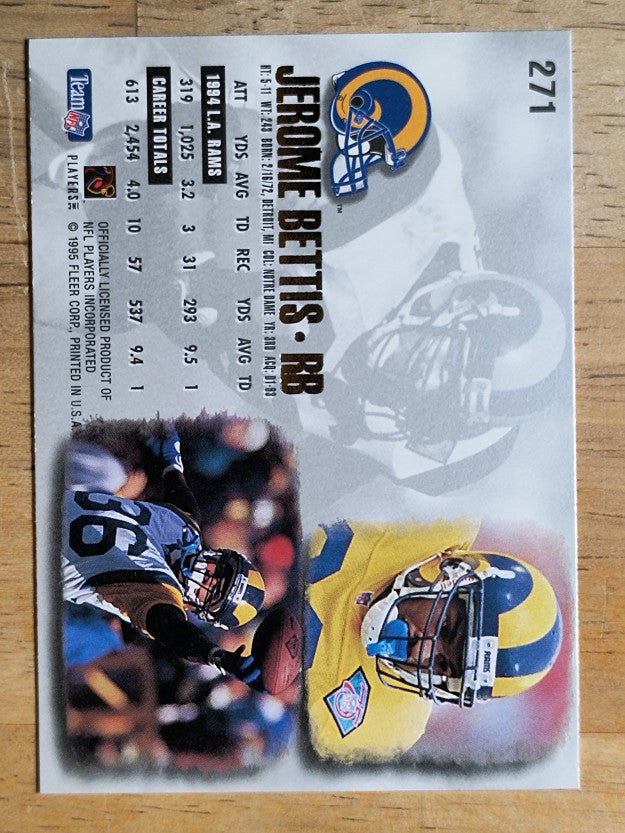 1995 Ultra #271 Jerome Bettis