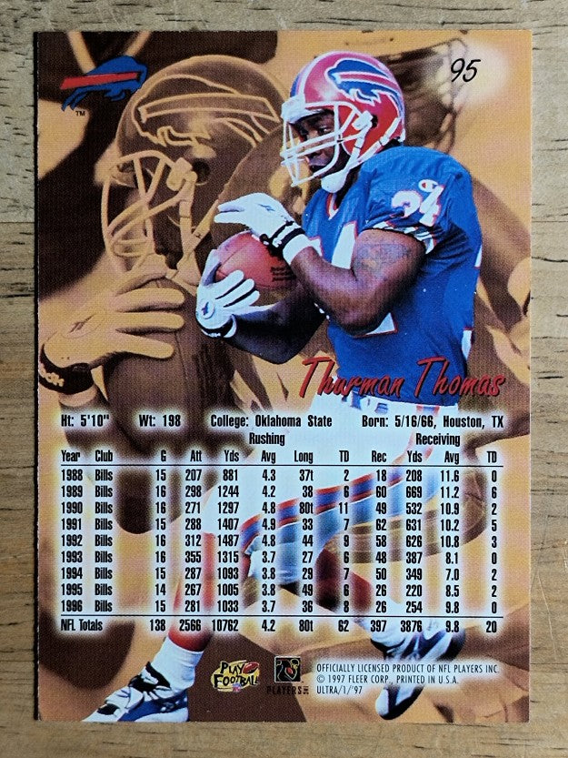 1997 Ultra #95 Thurman Thomas