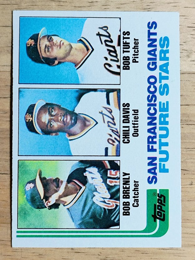 1982 Topps #171 Bob Brenly RC/Chili Davis RC/Bob Tufts RC