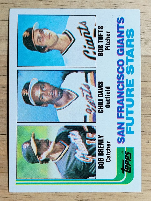 1982 Topps #171 Bob Brenly RC/Chili Davis RC/Bob Tufts RC