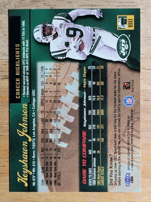 1999 Ultra #180 Keyshawn Johnson