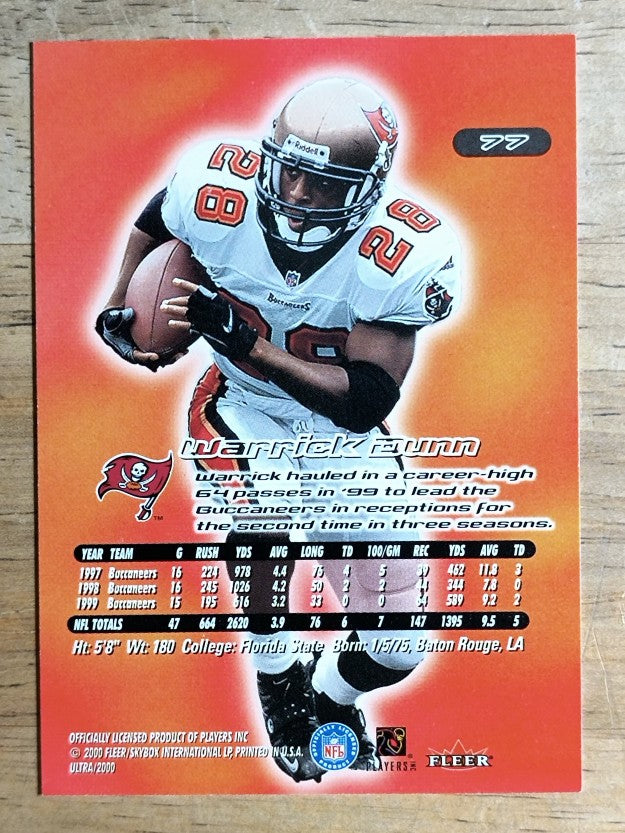 2000 Ultra #77 Warrick Dunn