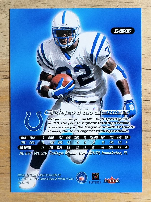 2000 Ultra #120 Edgerrin James