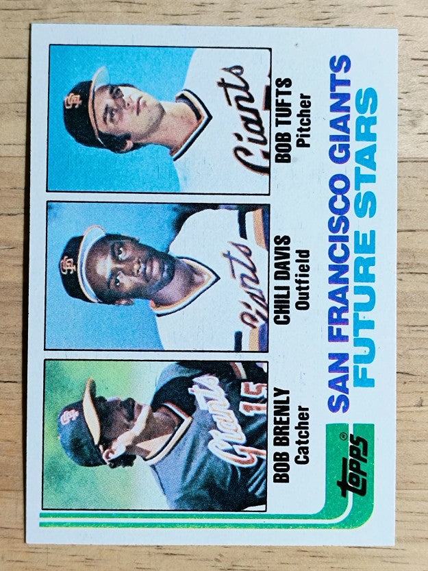 1982 Topps #171 Bob Brenly RC/Chili Davis RC/Bob Tufts RC