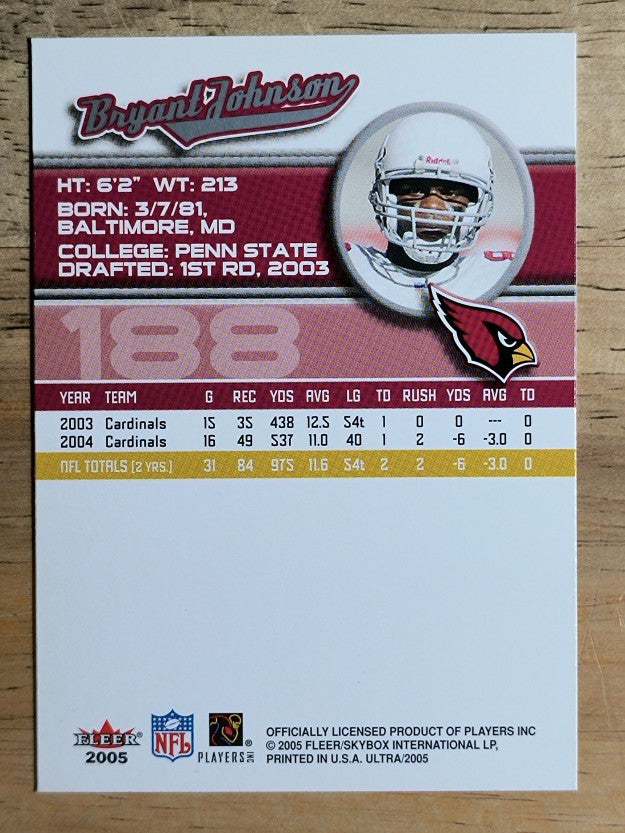 2005 Ultra #188 Bryant Johnson