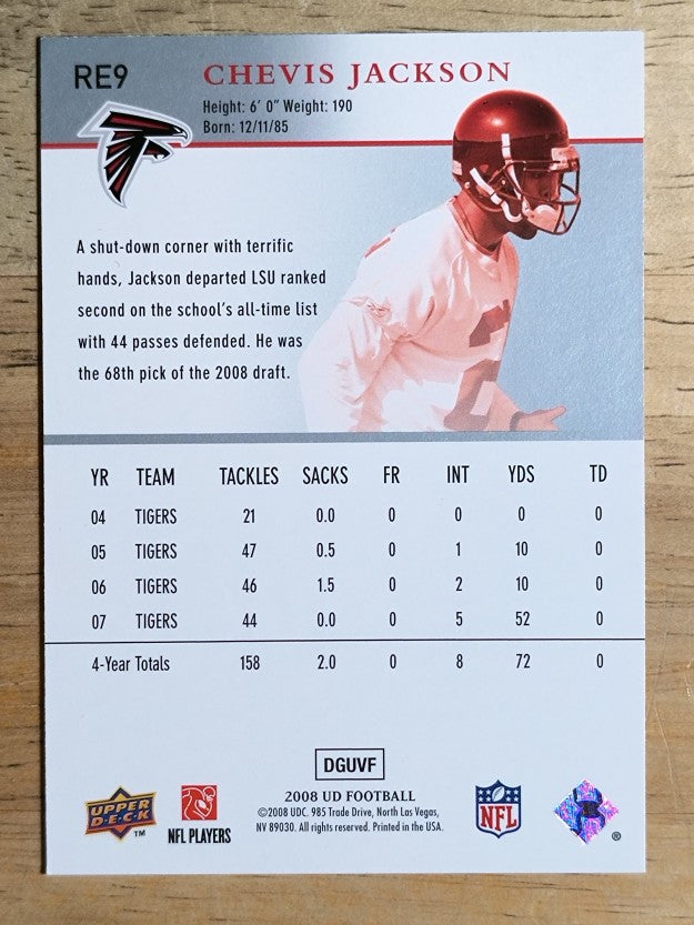 2008 Upper Deck Rookie Exclusives #RE9 Chevis Jackson