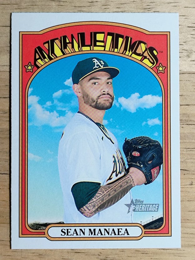 2021 Topps Heritage #333 Sean Manaea