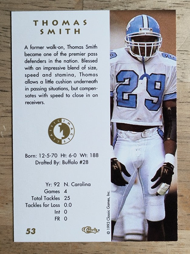 1993-94 Images Four Sport #53 Thomas Smith