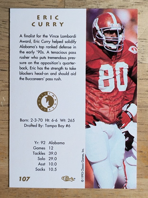 1993-94 Images Four Sport #107 Eric Curry