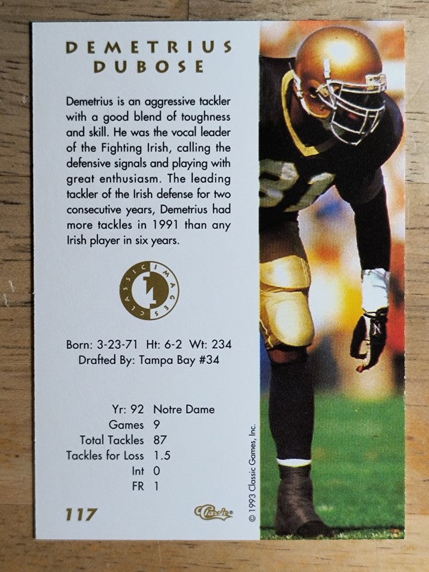 1993-94 Images Four Sport #117 Demetrius DuBose