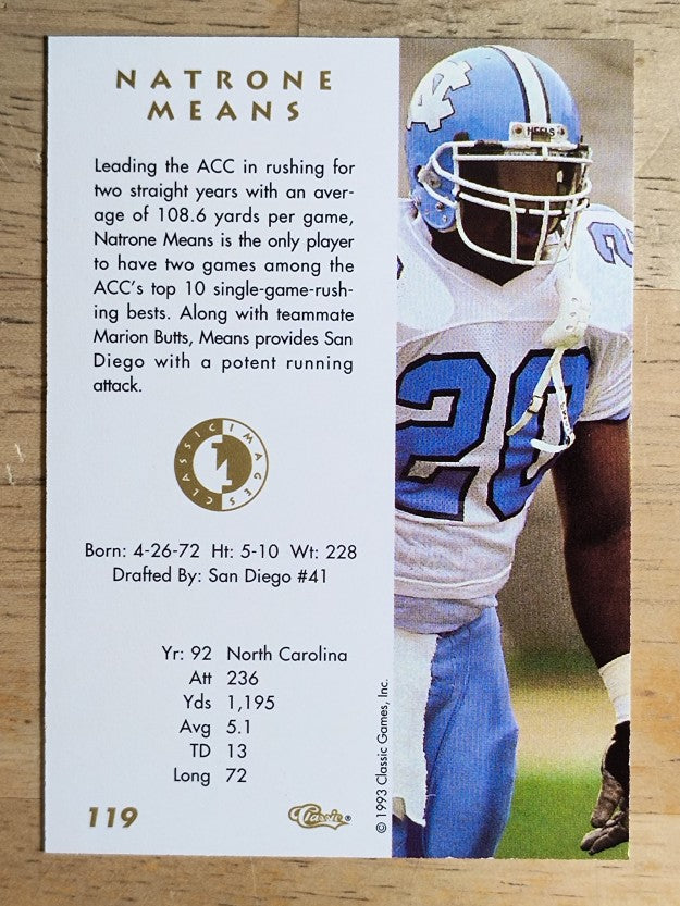 1993-94 Images Four Sport #119 Natrone Means