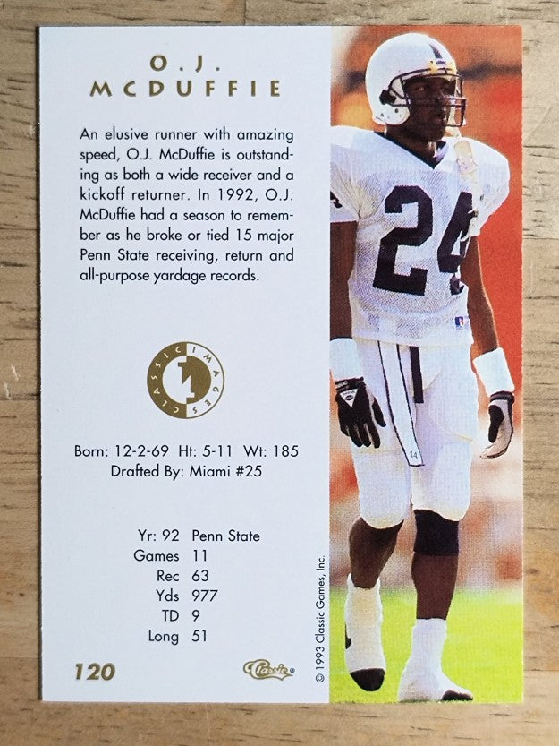 1993-94 Images Four Sport #120 O.J. McDuffie