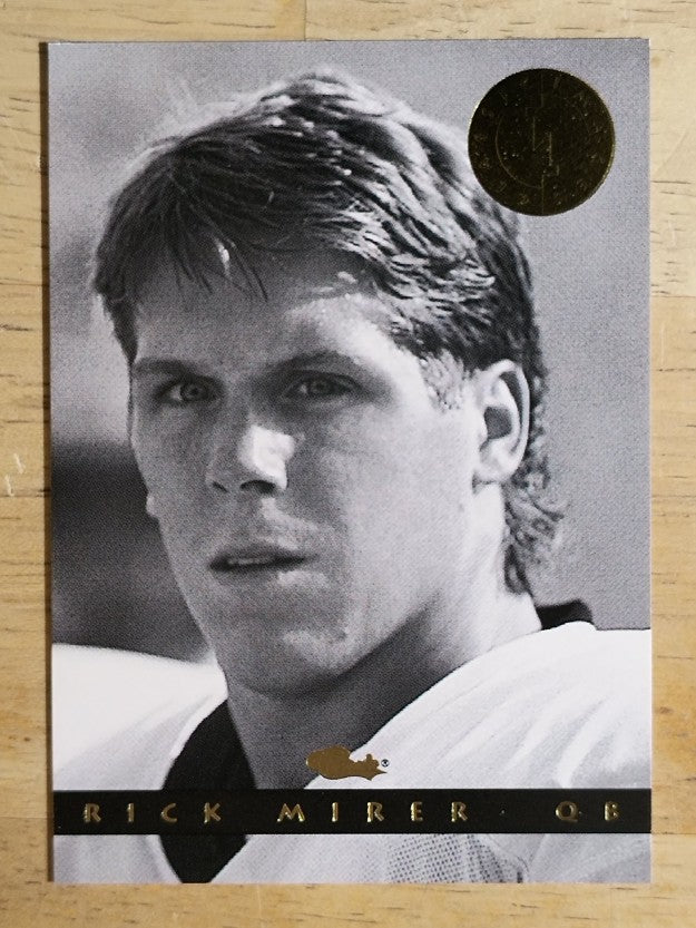 1993-94 Images Four Sport #133 Rick Mirer B/W