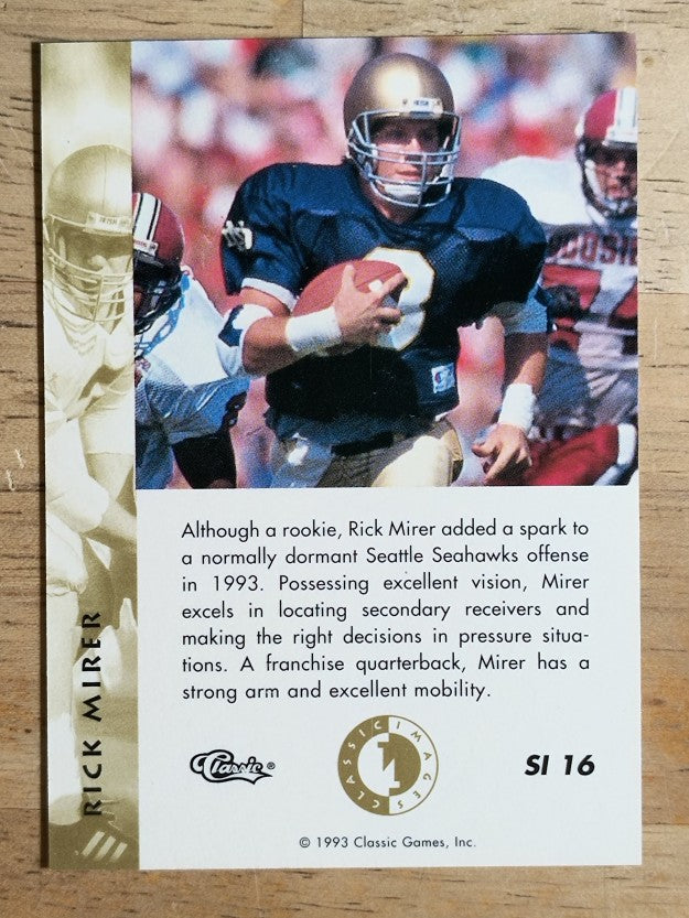 1993-94 Images Four Sport Sudden Impact #SI16 Rick Mirer