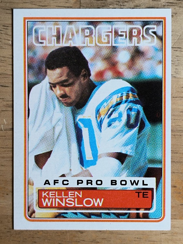 1983 Topps #382 Kellen Winslow PB