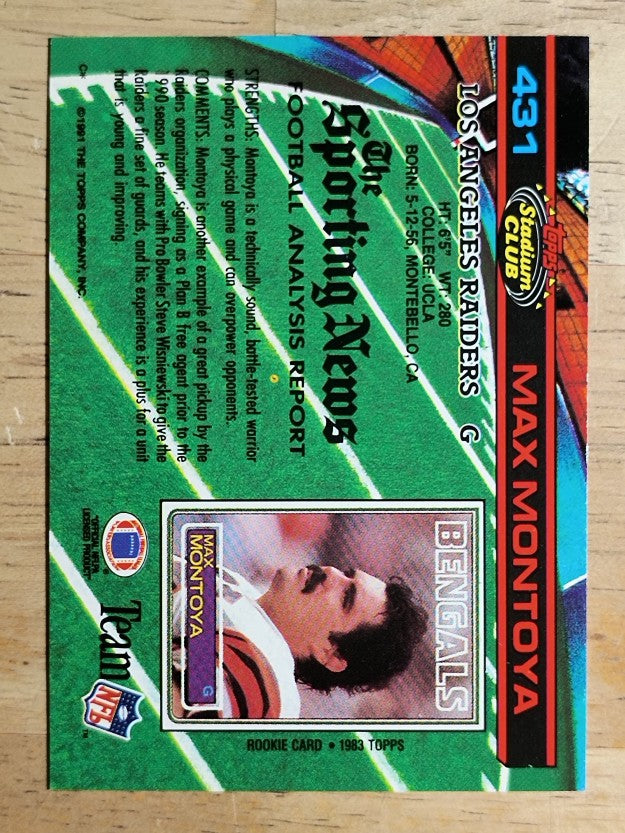 1991 Stadium Club #431 Max Montoya